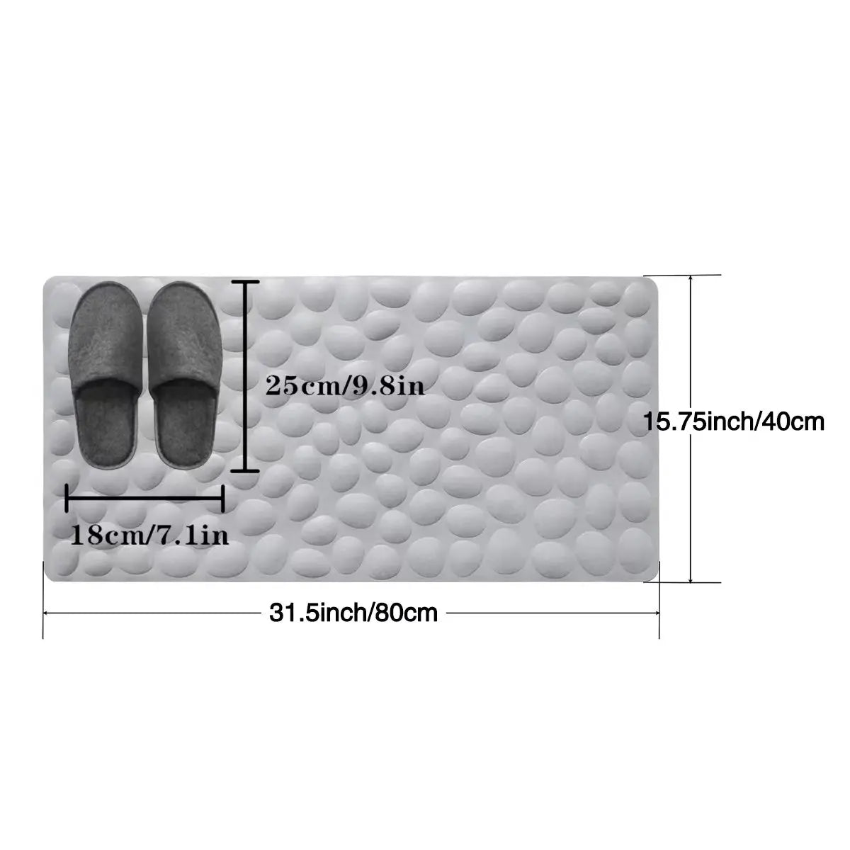 Anti-slip bathroom floor mat water absorbent bath mat home decoration