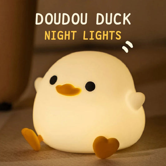 Doudou Duck Soft Silicone Night Light