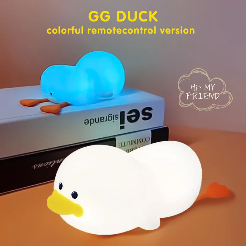 Doudou Duck Soft Silicone Night Light