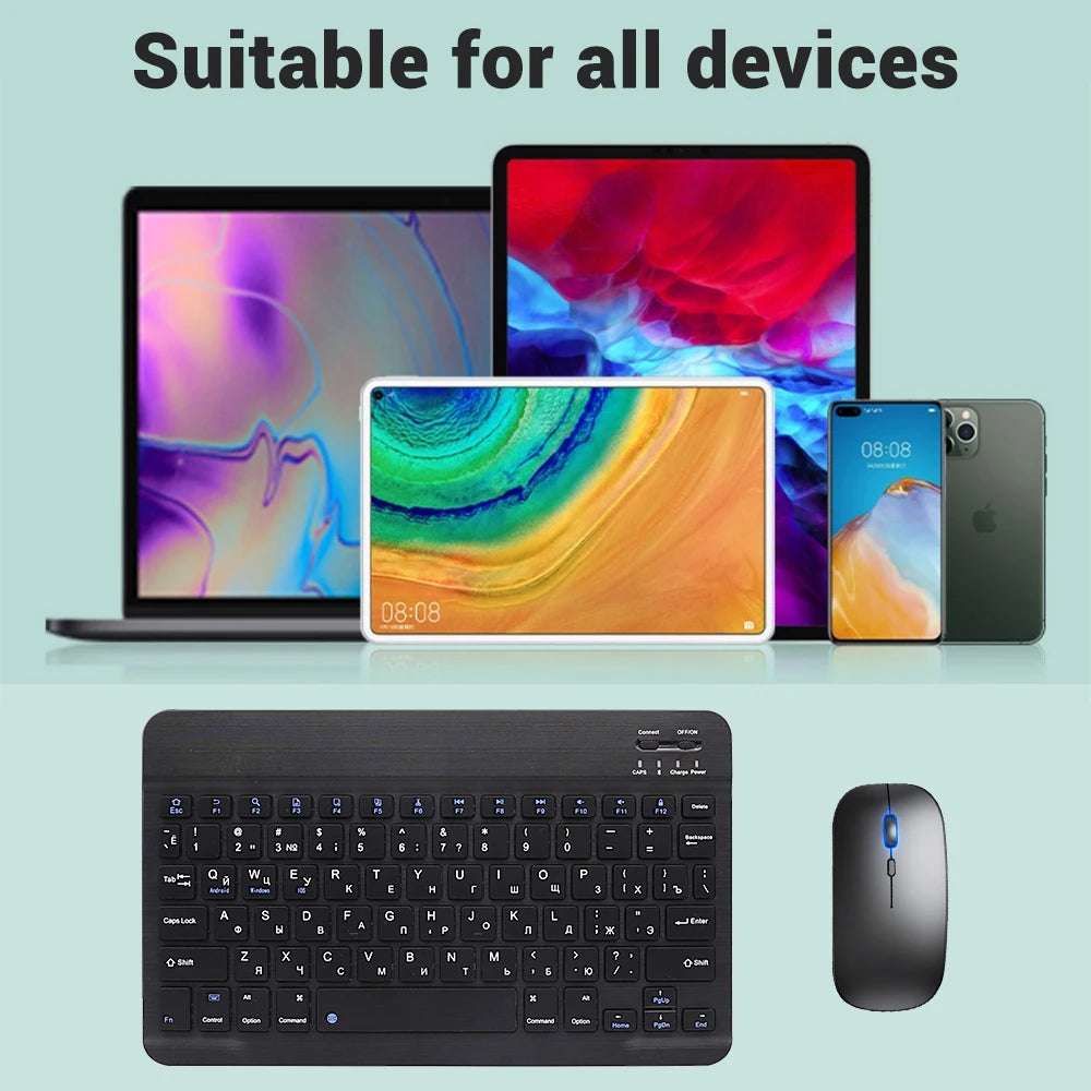 Bluetooth Wireless Keyboard & Mouse for Tablets