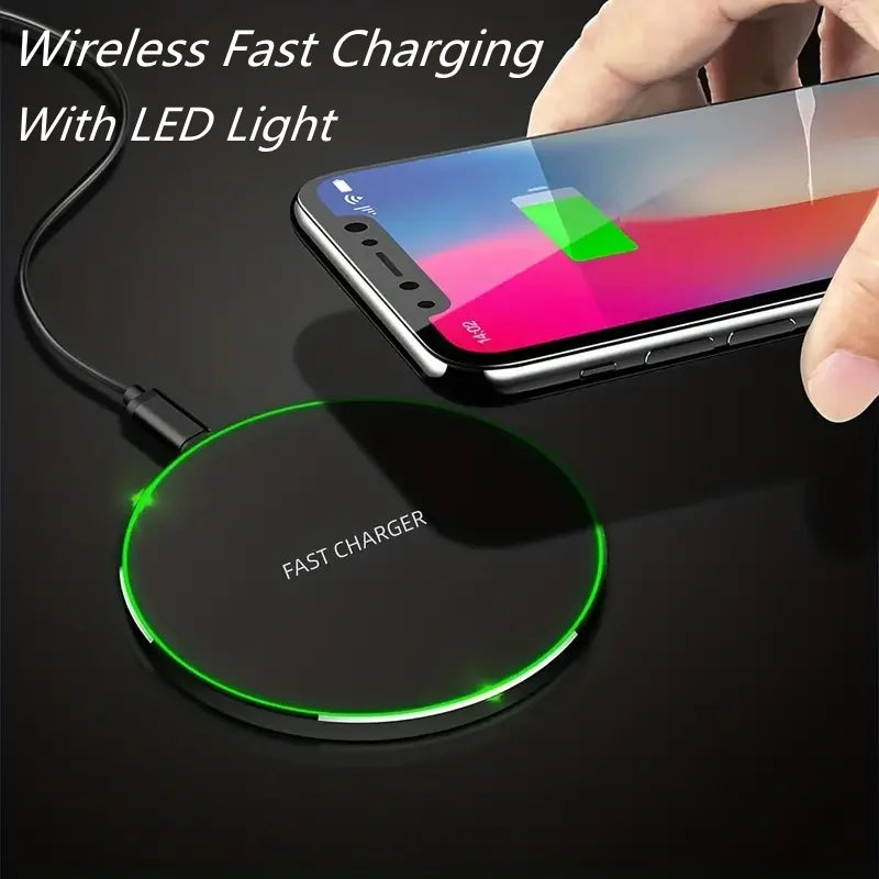 30W Fast Wireless Charger – Slim & Universal