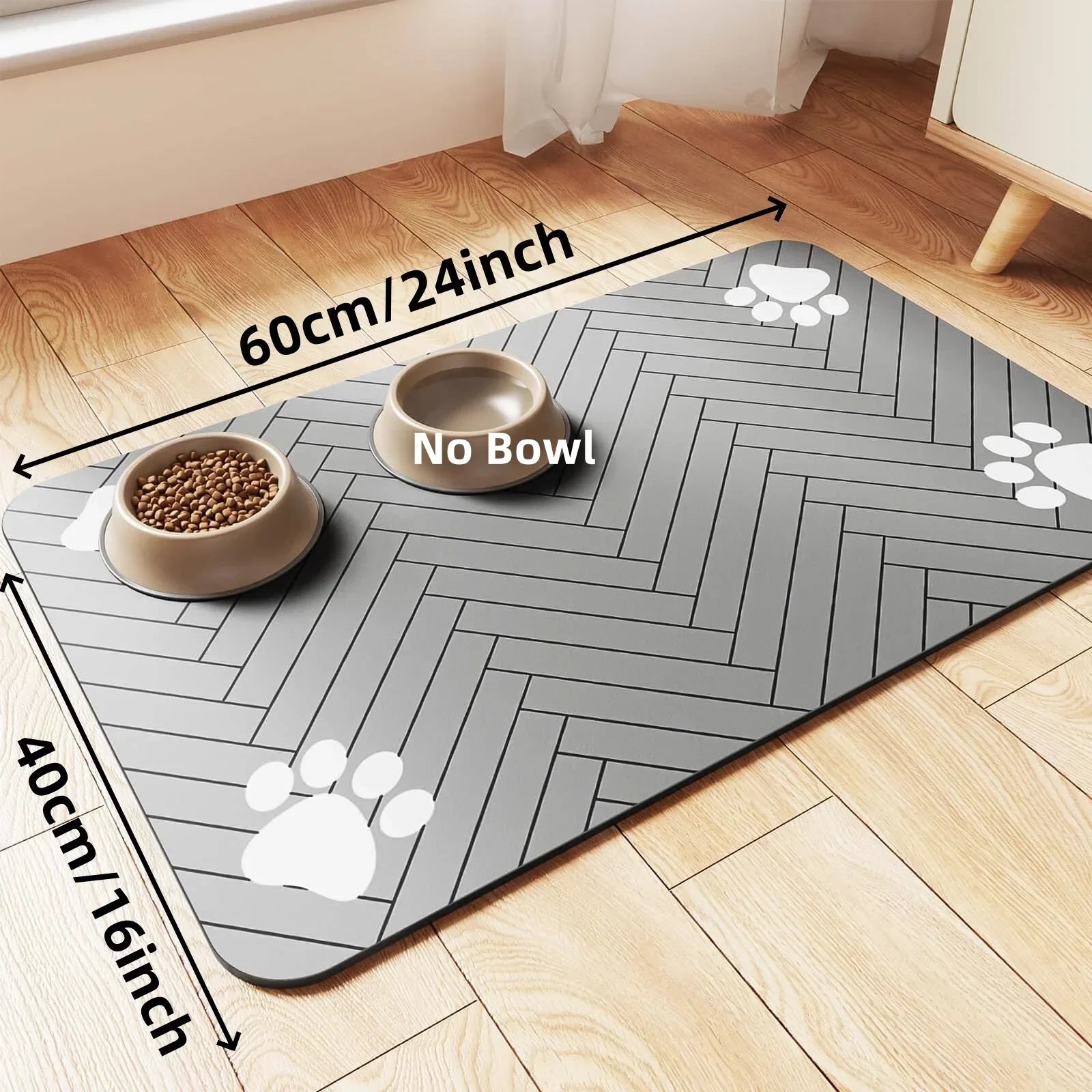 Pet Feeding Mat – Absorbent Placemat for Dog & Cat