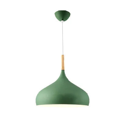 Nordic Colored Chandelier Wooden Pendant Light