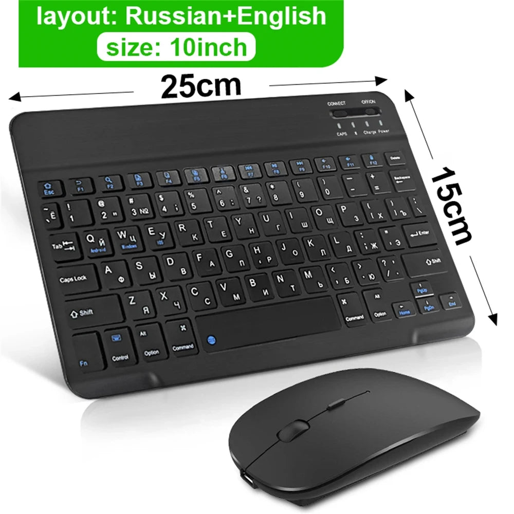 Bluetooth Wireless Keyboard & Mouse for Tablets