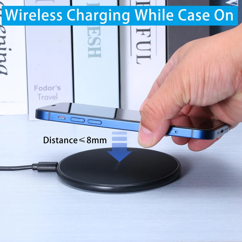 30W Fast Wireless Charger – Slim & Universal