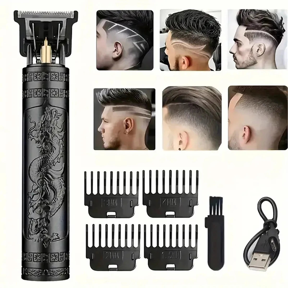 Electric Rechargeable Hair Clipper Machine for Men