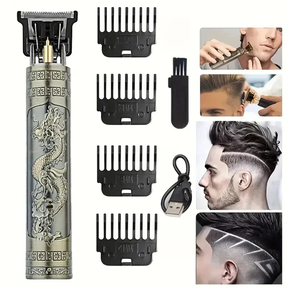 Electric Rechargeable Hair Clipper Machine for Men