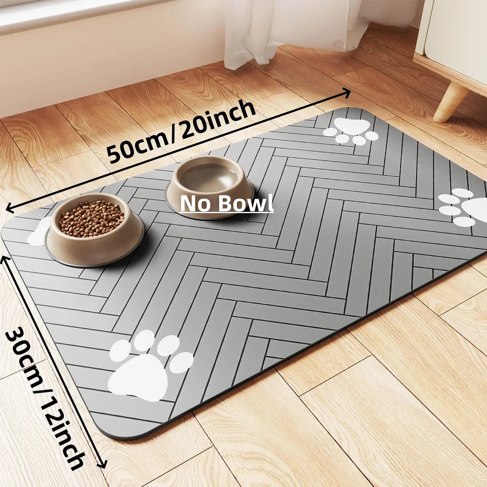 Pet Feeding Mat – Absorbent Placemat for Dog & Cat