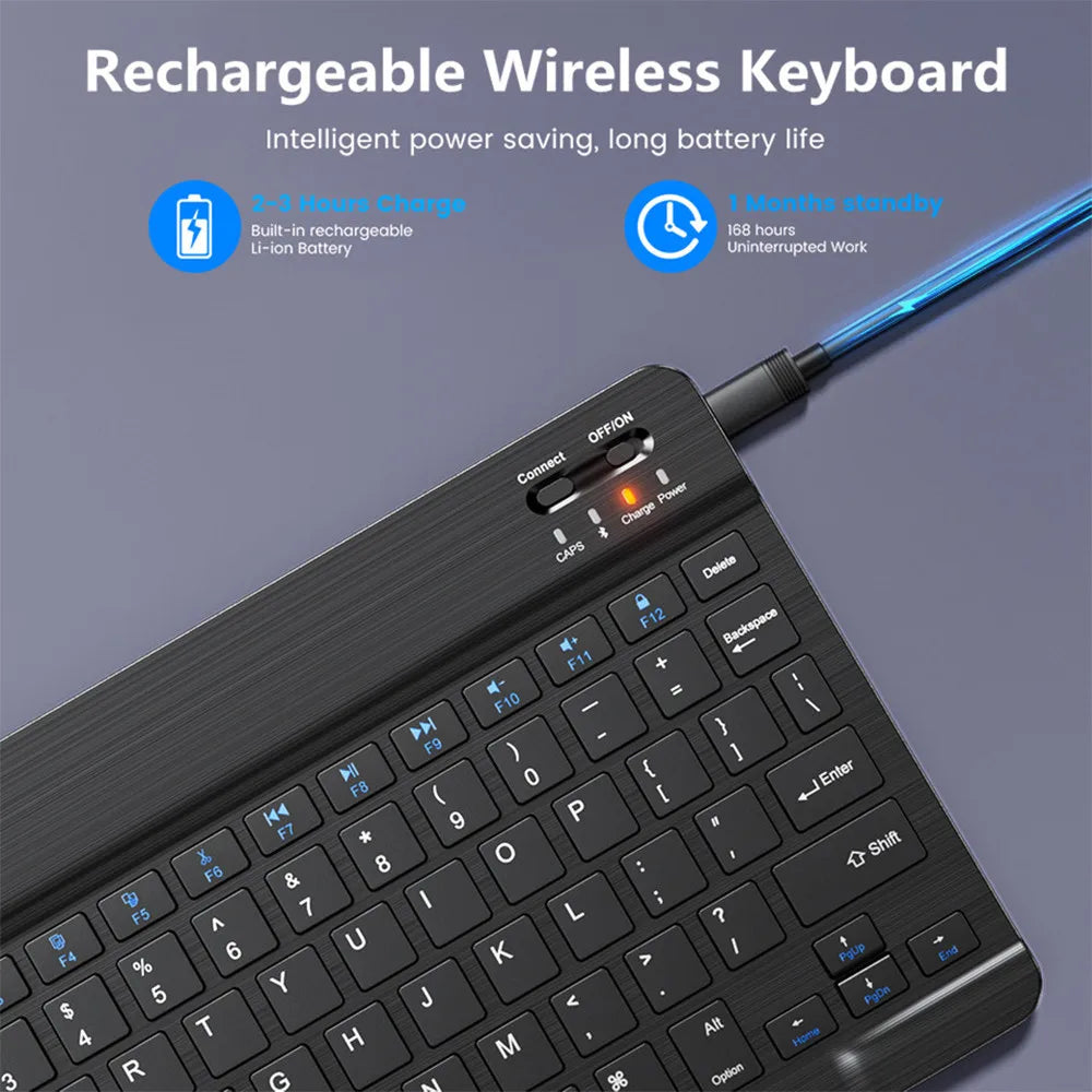 Bluetooth Wireless Keyboard & Mouse for Tablets