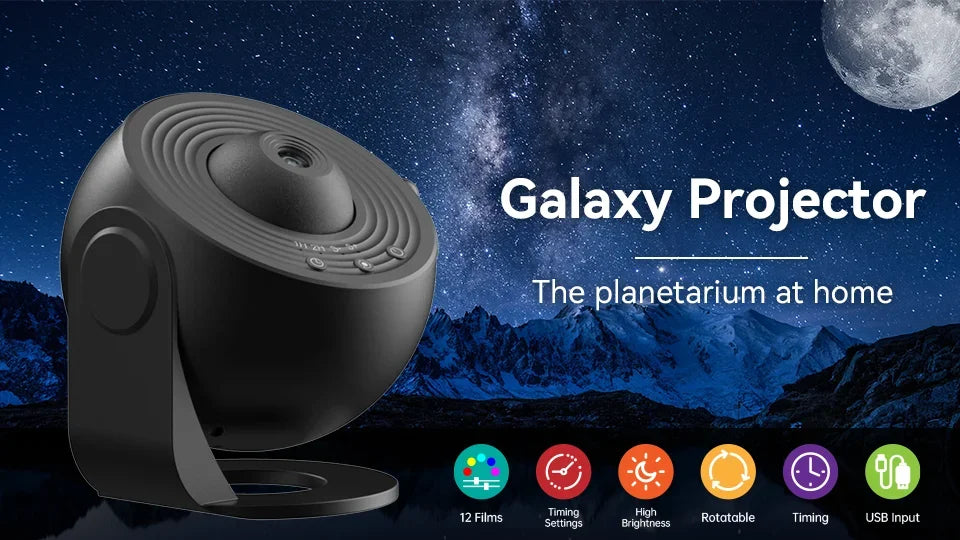 LED Night Light Galaxy Projector Starry Sky