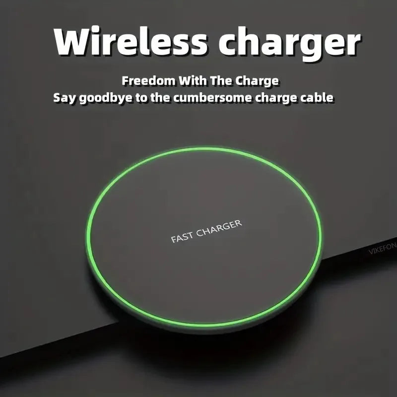 30W Fast Wireless Charger – Slim & Universal