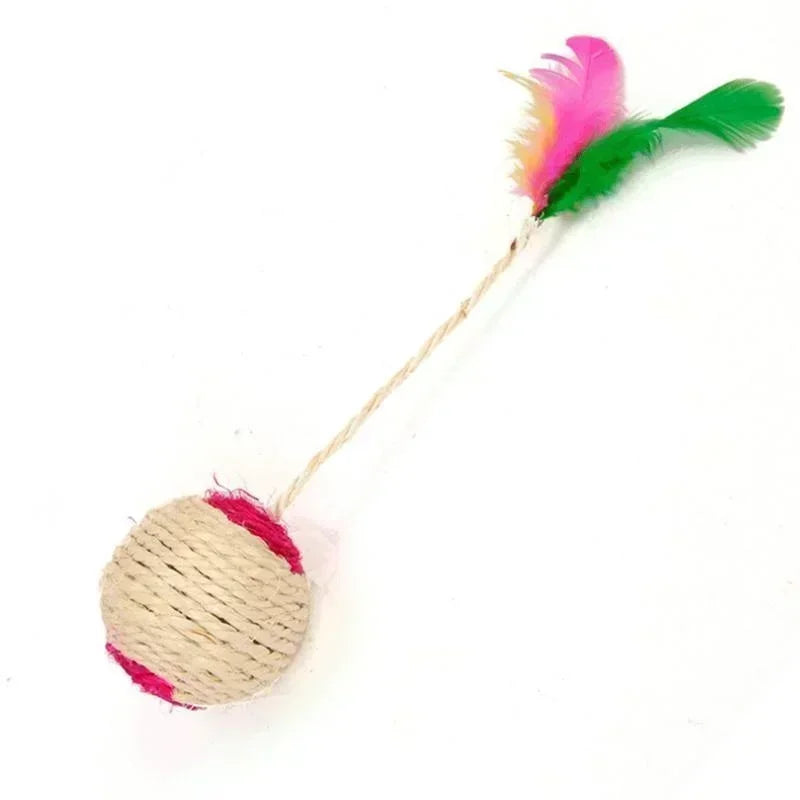 Interactive Sisal Scratching Ball Cat Toy