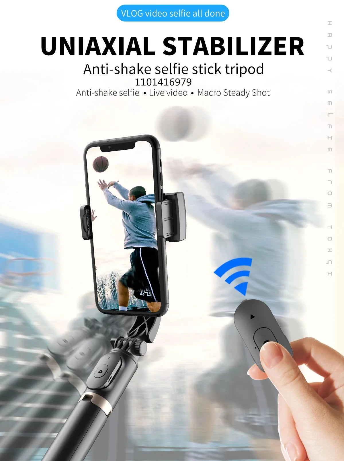 NEW Phone Gimbal Stabilizer Wireless Bluetooth Selfie Stick