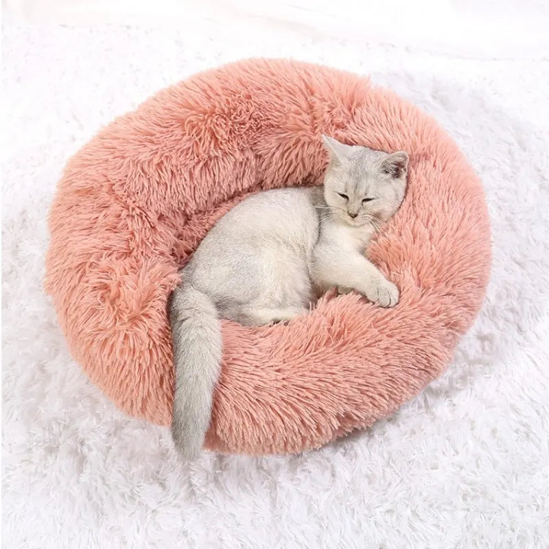 Super Soft Round Pet Bed for Dogs & Cats