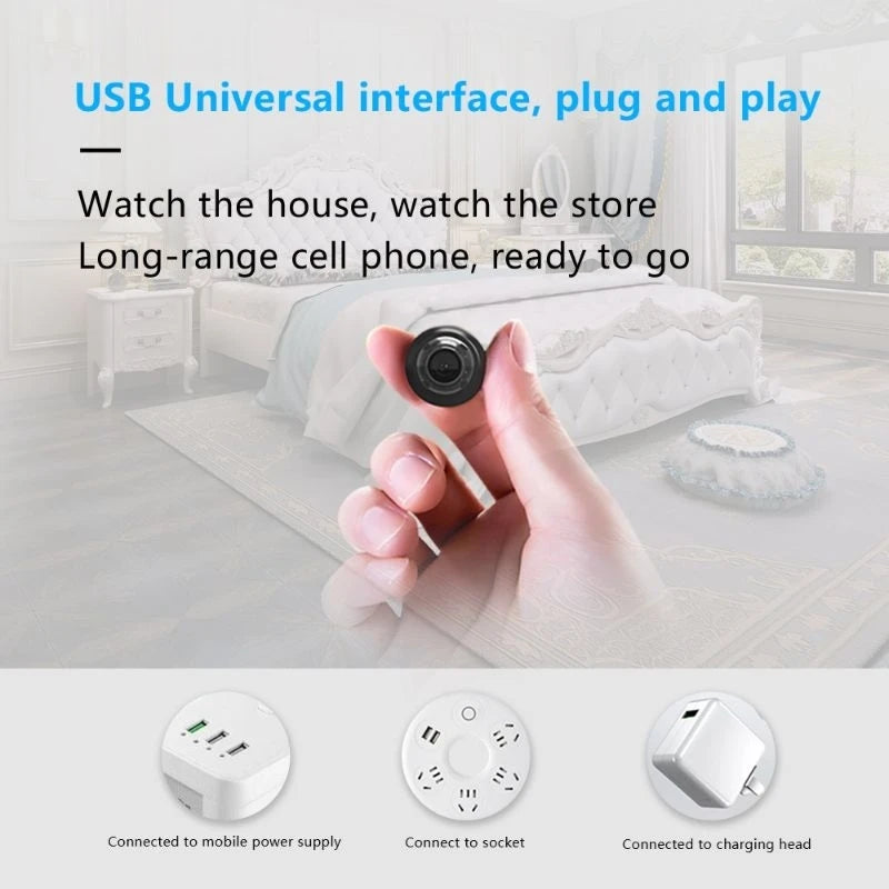 Outdoor Wireless Mini Compact Camera HD 1080P