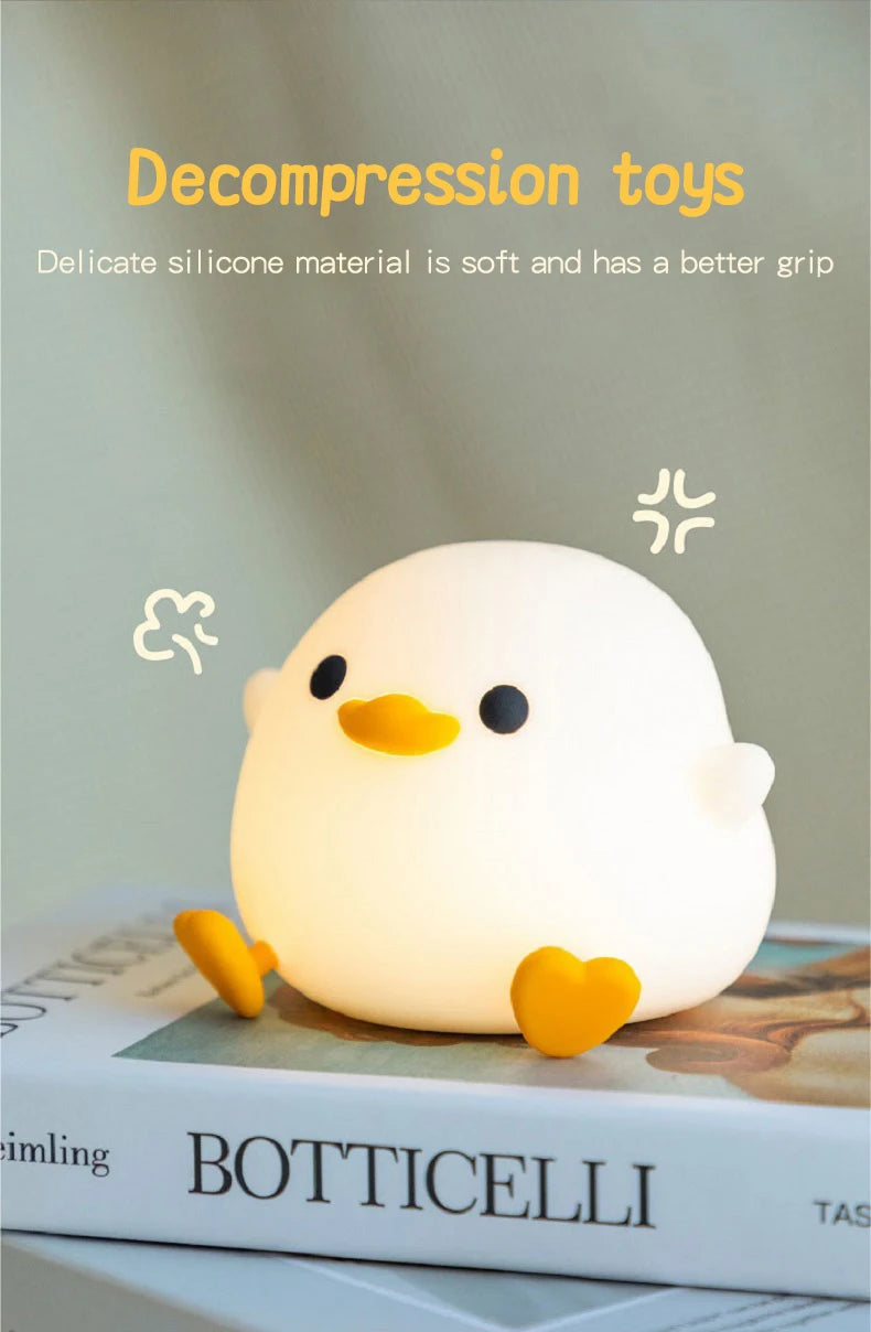 Doudou Duck Soft Silicone Night Light