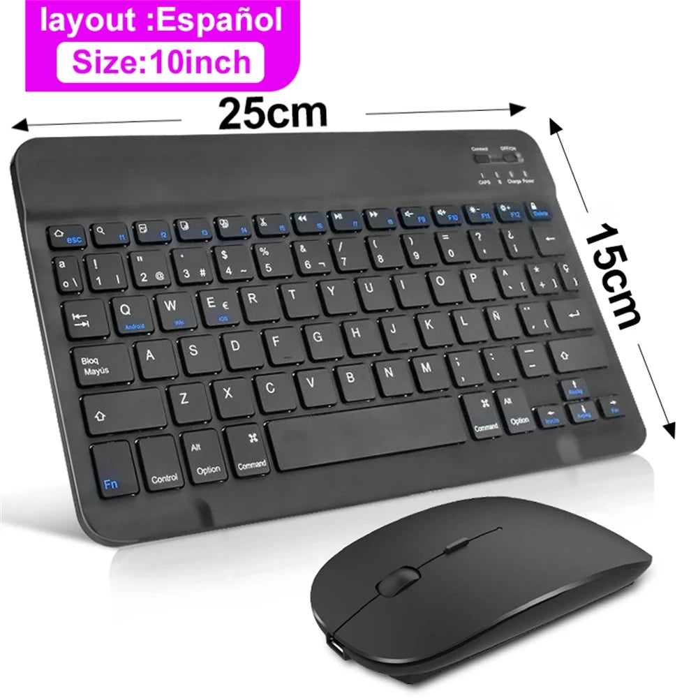 Bluetooth Wireless Keyboard & Mouse for Tablets