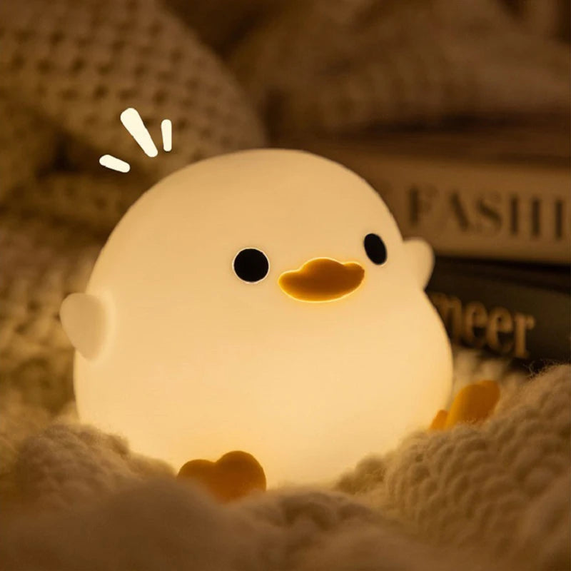 Doudou Duck Soft Silicone Night Light