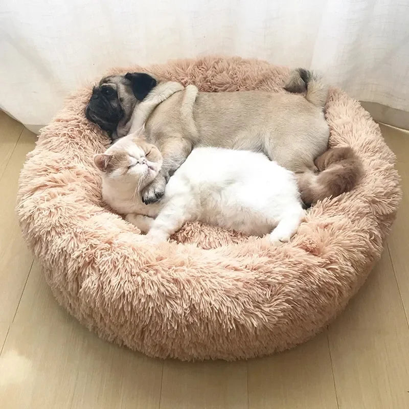 Super Soft Round Pet Bed for Dogs & Cats