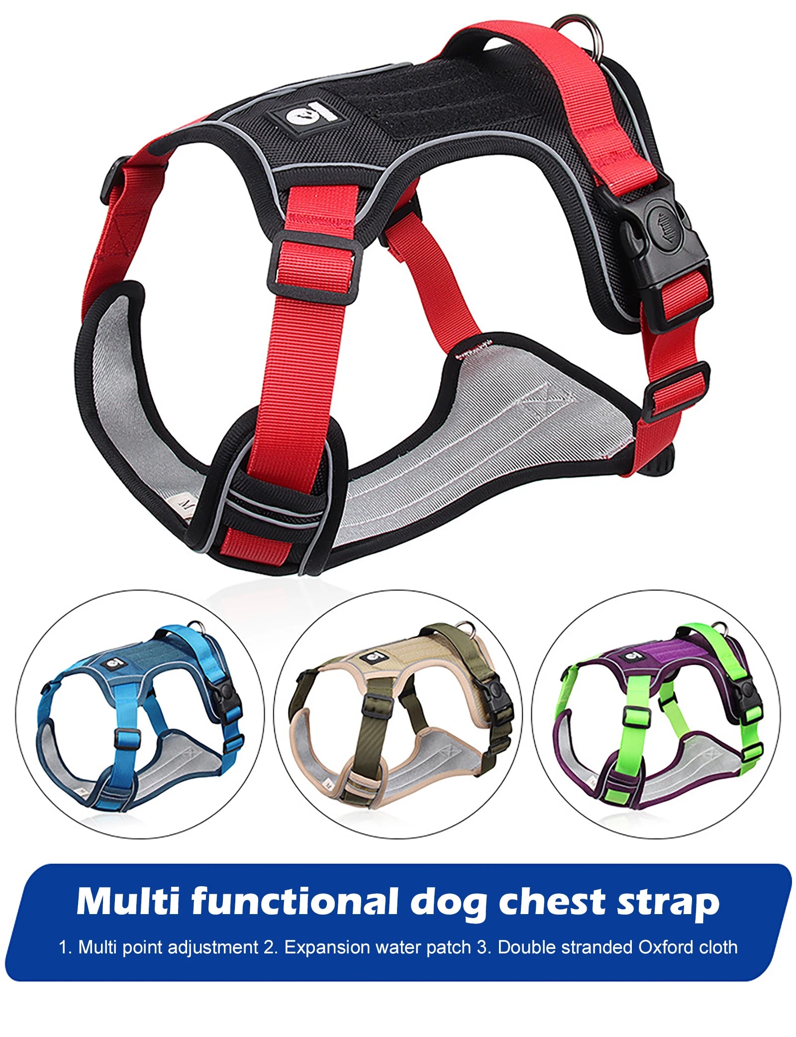 Dog Harness Reflective Tactical Vest 1680D