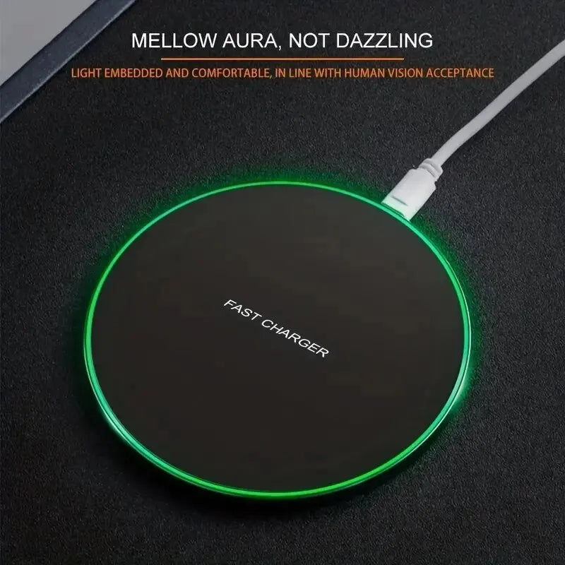 30W Fast Wireless Charger – Slim & Universal