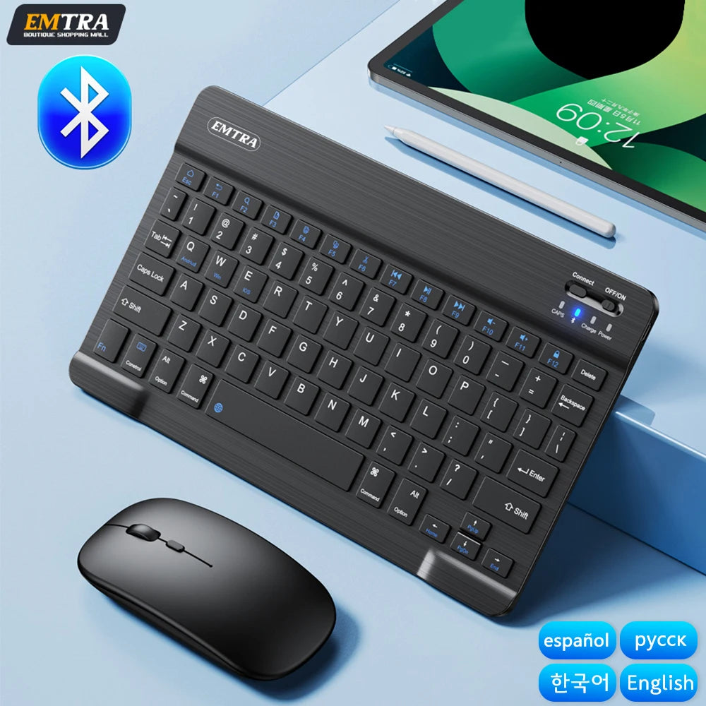 Bluetooth Wireless Keyboard & Mouse for Tablets