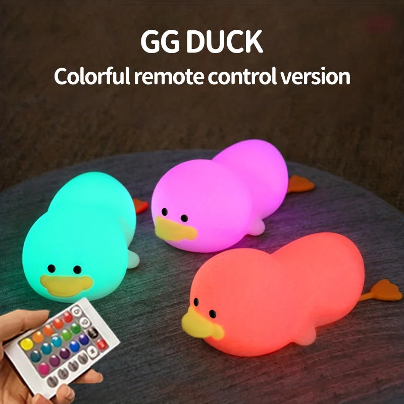 Doudou Duck Soft Silicone Night Light