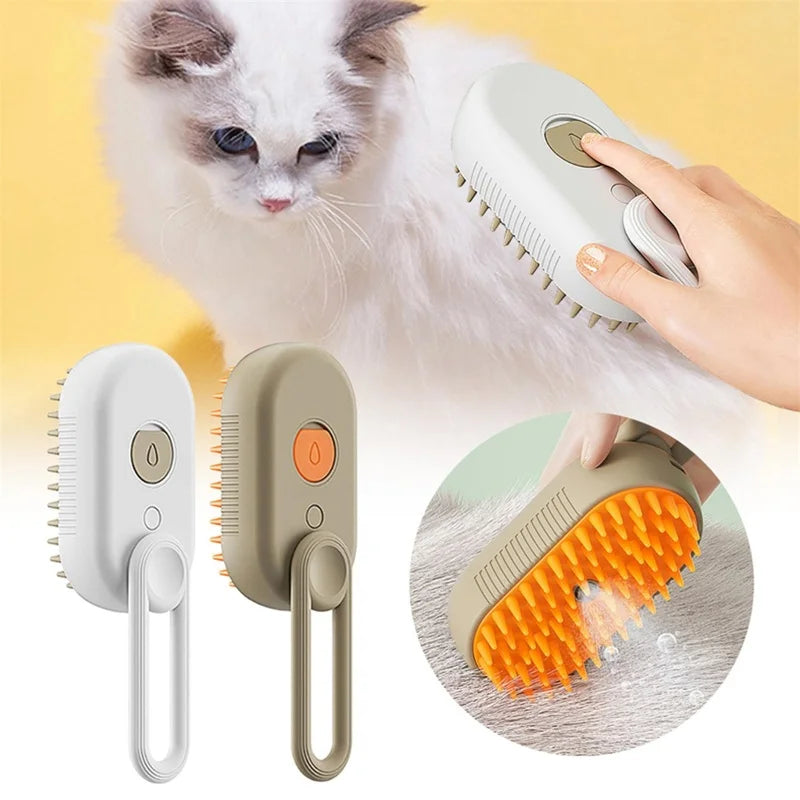 Pet Grooming Comb with Electric Spray Water Steam