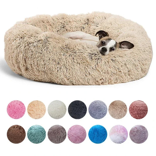 Super Soft Round Pet Bed for Dogs & Cats