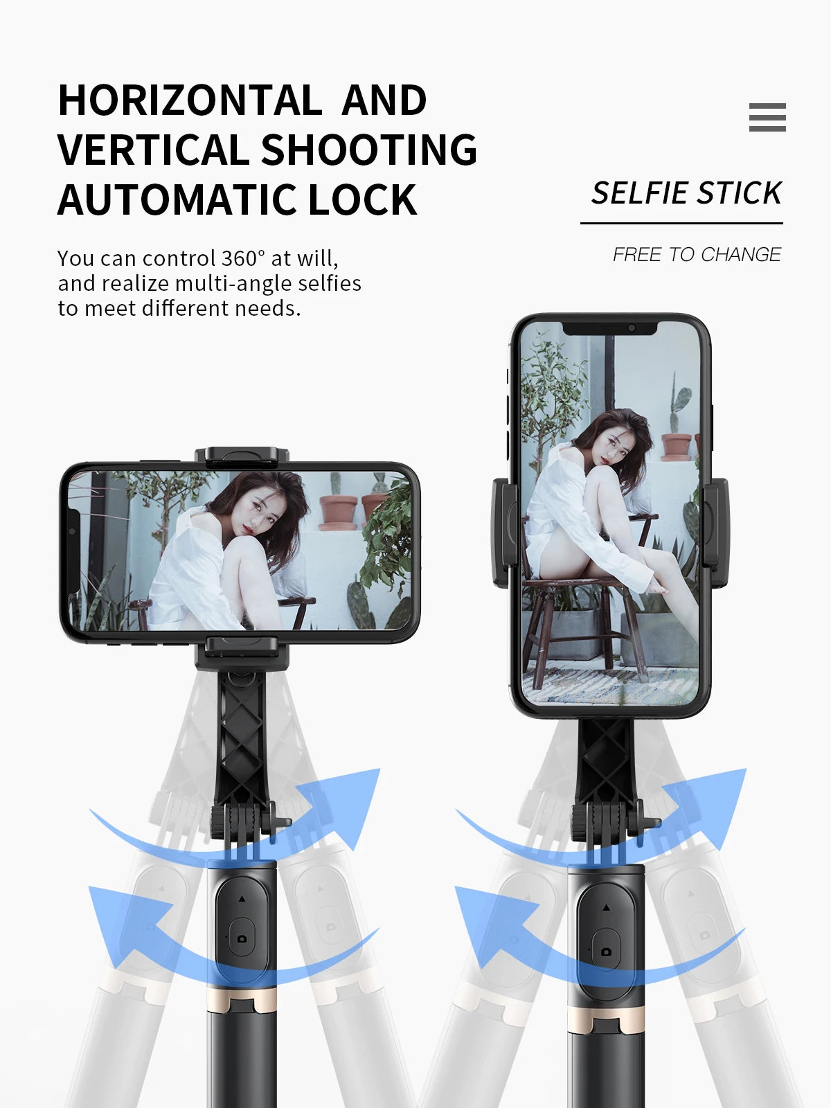 NEW Phone Gimbal Stabilizer Wireless Bluetooth Selfie Stick