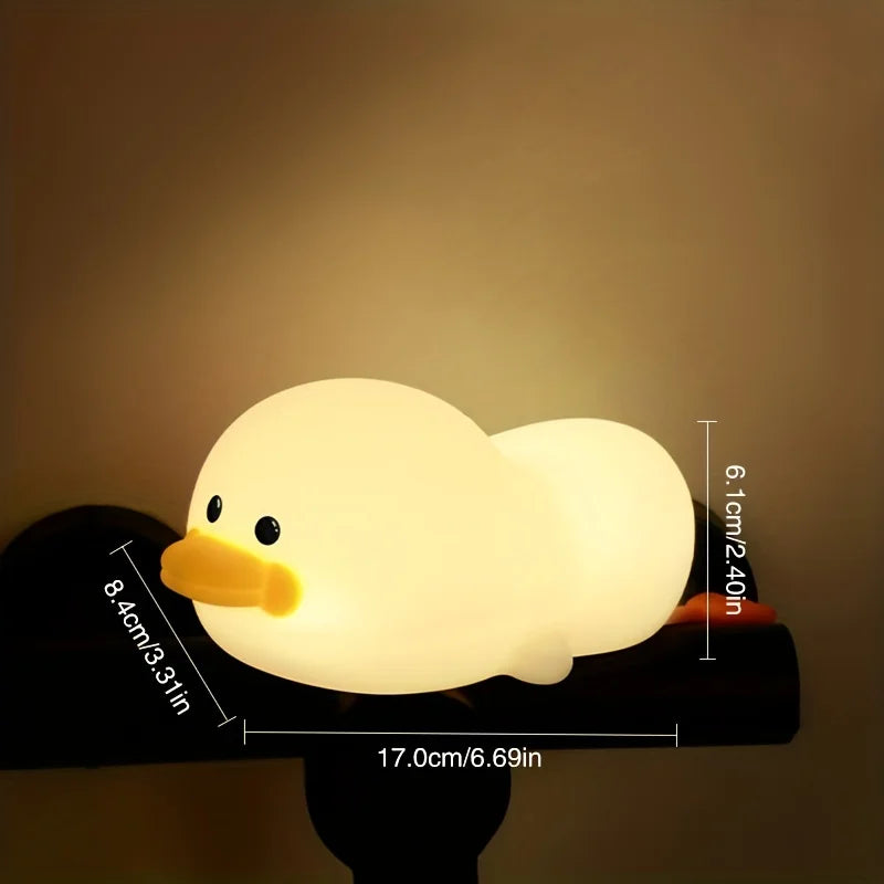 Doudou Duck Soft Silicone Night Light