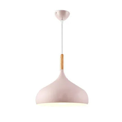 Nordic Colored Chandelier Wooden Pendant Light