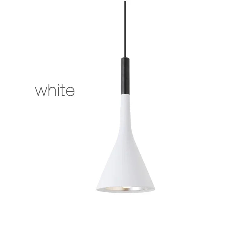 Modern LED Pendant Lights Black & White E27