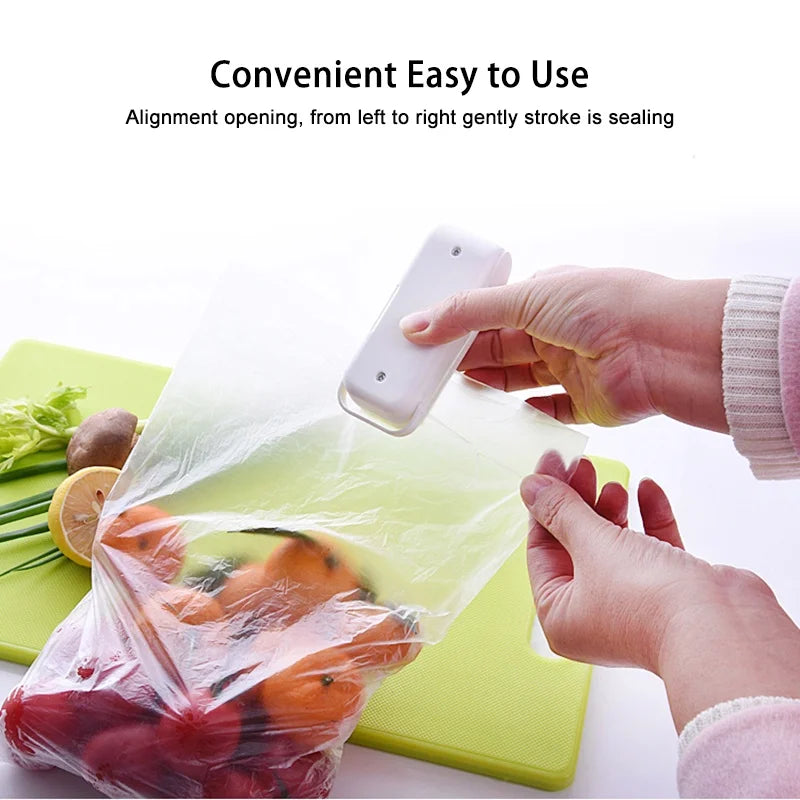 Mini Portable Food Sealer for Bags & Packaging