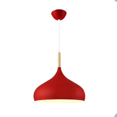 Nordic Colored Chandelier Wooden Pendant Light