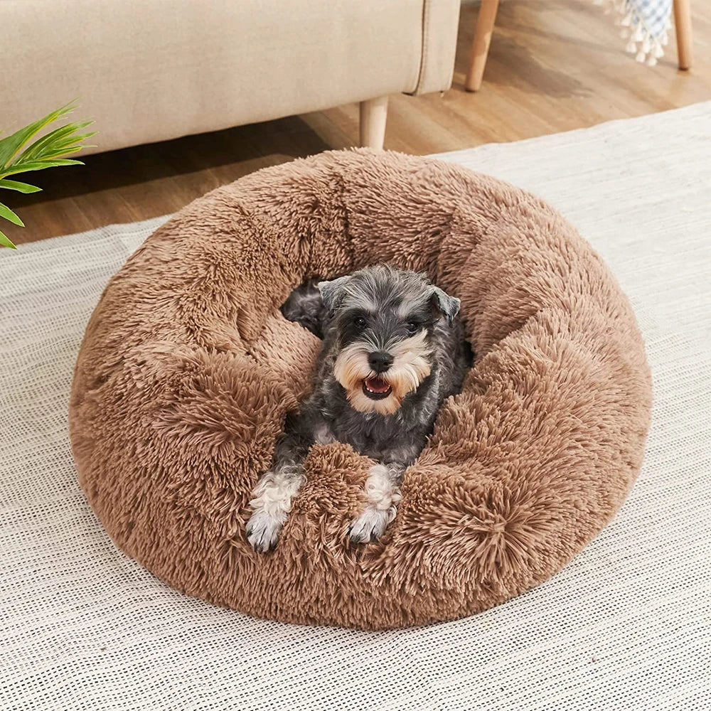 Super Soft Round Pet Bed for Dogs & Cats