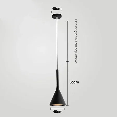 Modern LED Pendant Lights Black & White E27