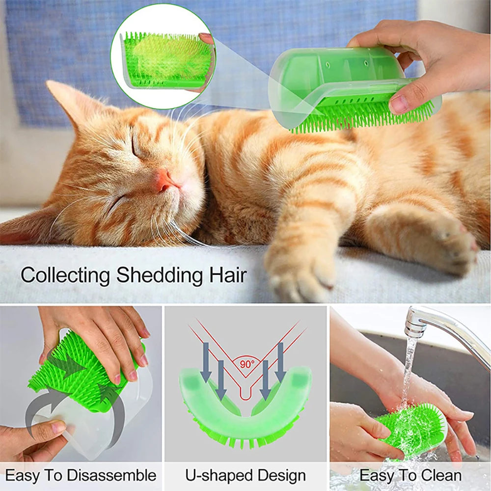 Grooming Cat Scratcher Massager for Pets