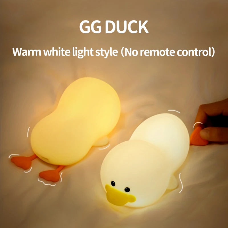 Doudou Duck Soft Silicone Night Light