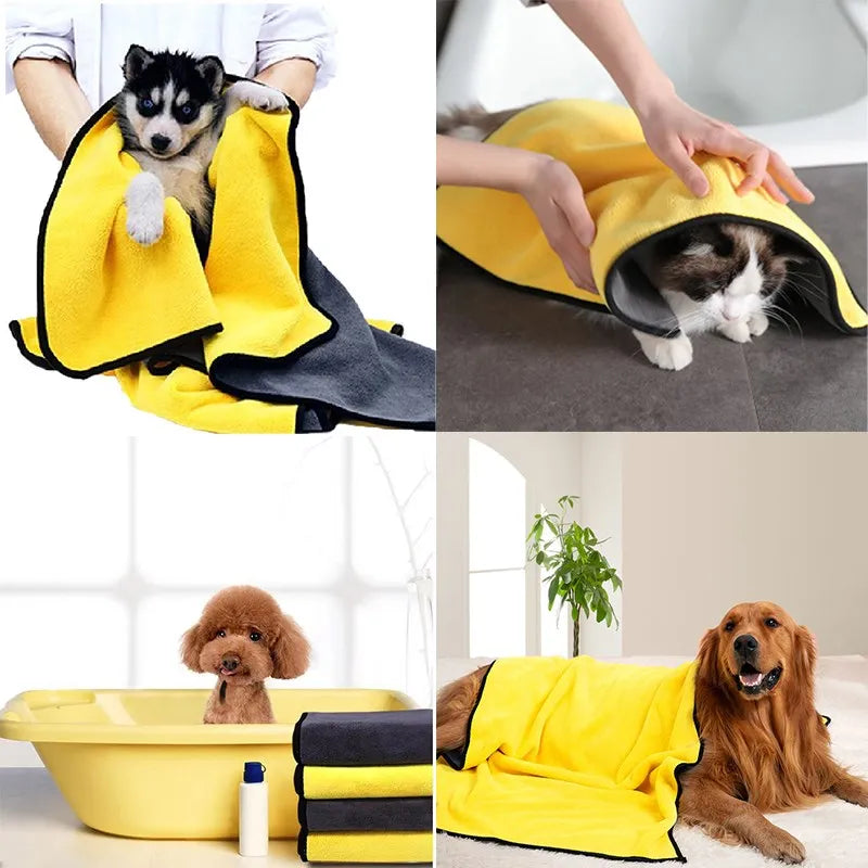 Pet Bathrobe Quick Drying Dog and Cat Towel