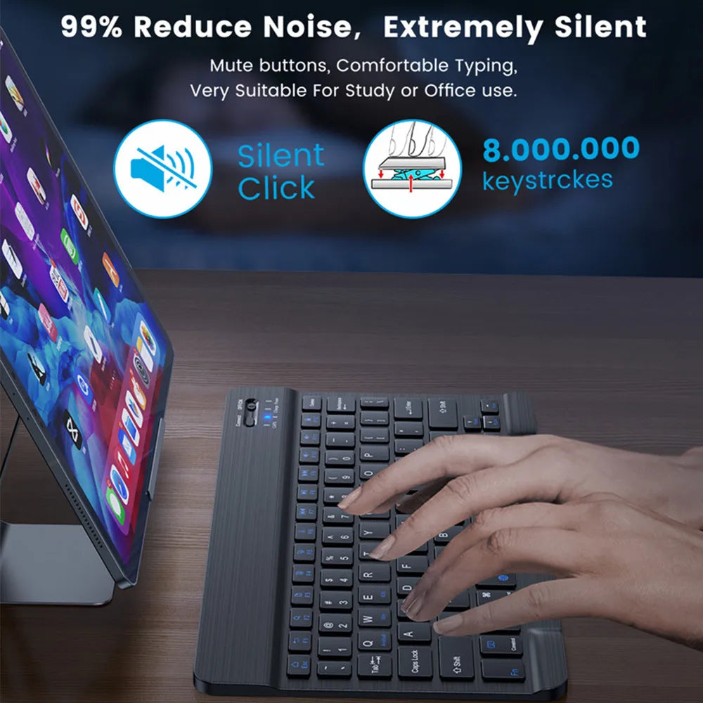 Bluetooth Wireless Keyboard & Mouse for Tablets