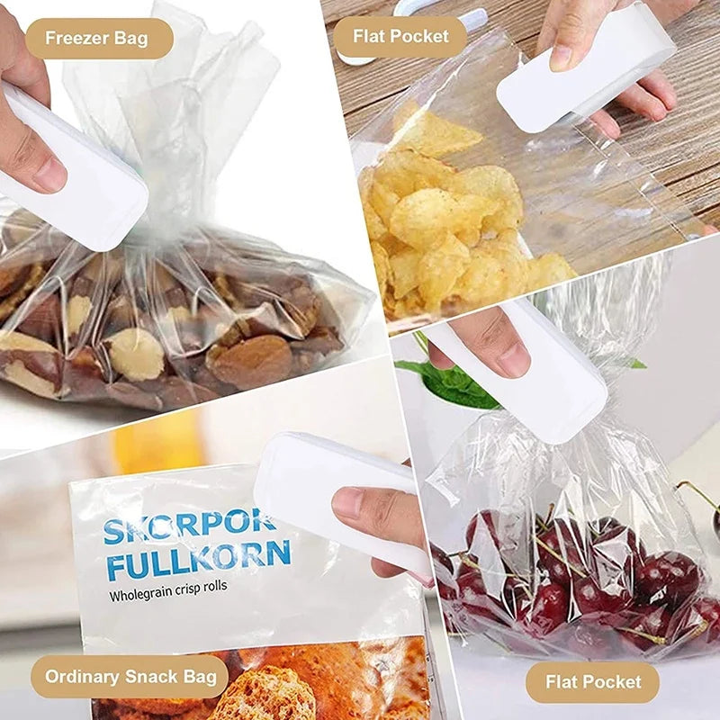 Mini Portable Food Sealer for Bags & Packaging