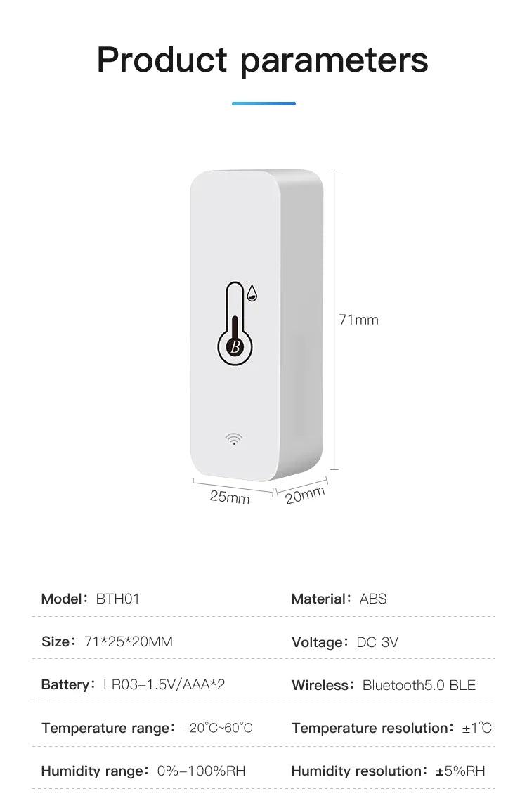 Tuya Smart Temperature & Humidity Sensor