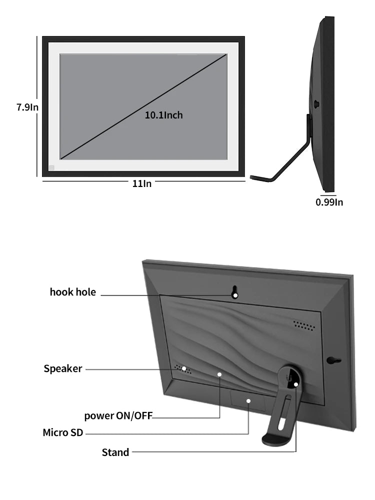 WiFi  HD Cloud Smart Digital Photo Frame