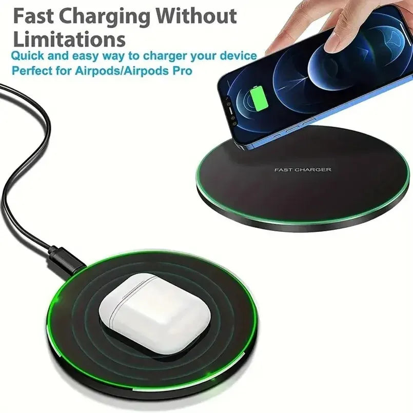 30W Fast Wireless Charger – Slim & Universal