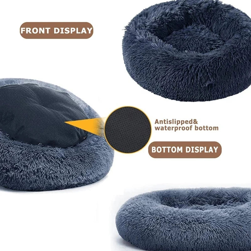 Super Soft Round Pet Bed for Dogs & Cats