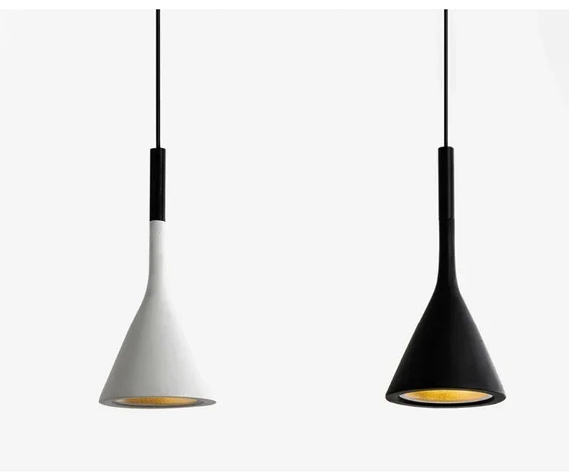 Modern LED Pendant Lights Black & White E27