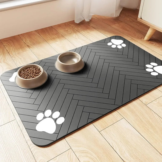 Pet Feeding Mat – Absorbent Placemat for Dog & Cat