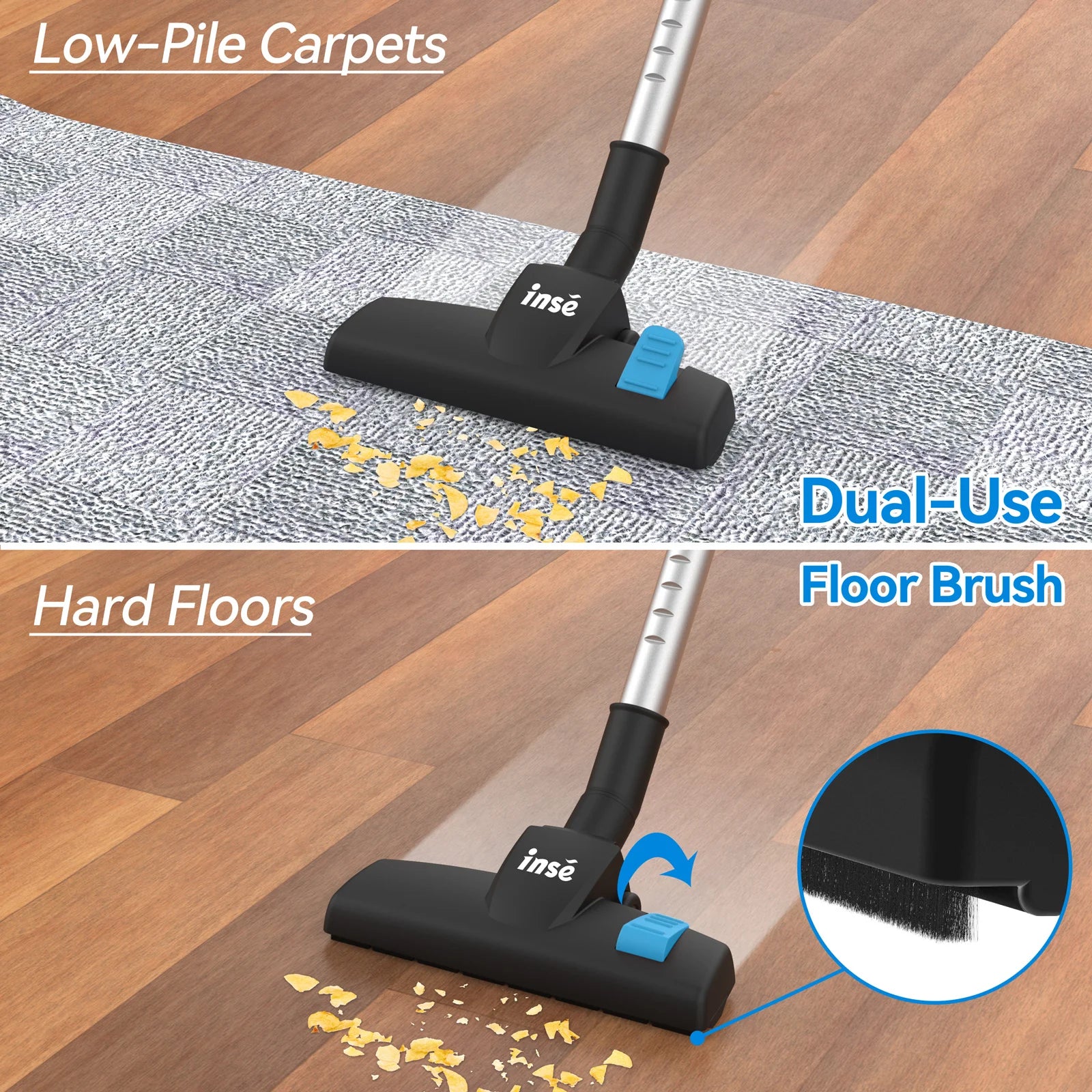 Corded Stick Vacuum Cleaner – 600W Powerful Suction