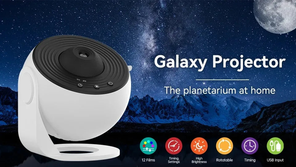 LED Night Light Galaxy Projector Starry Sky